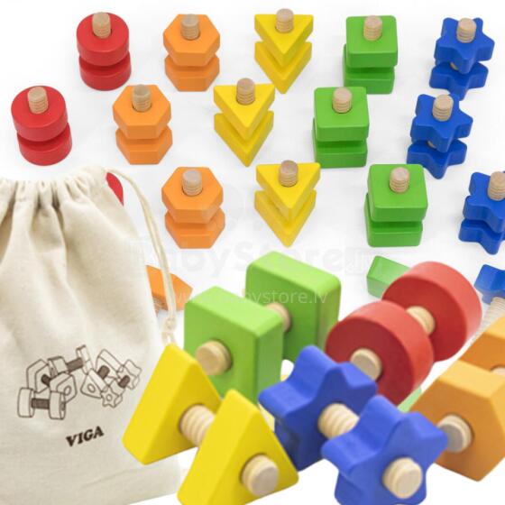 Игрушка VIGA Nuts and Bolts Match and Screws
