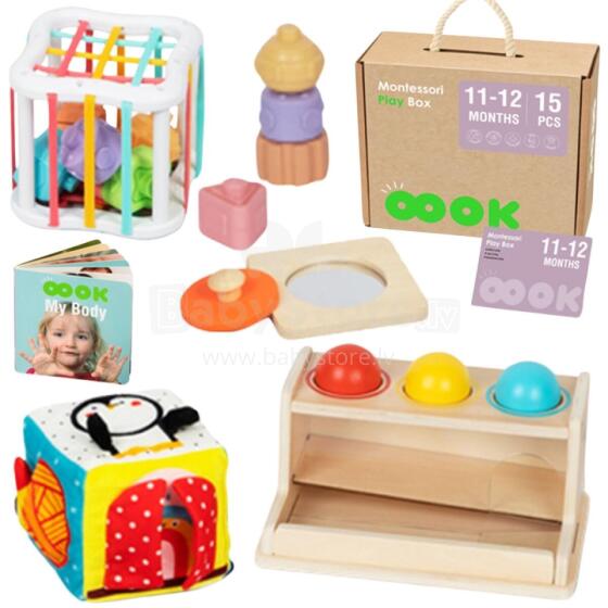 TOOKY TOY Box XXL Montessori Educational Box 5in1 Sensory 11-12 Months