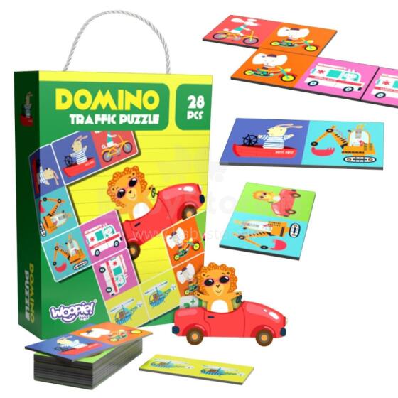 WOOPIE Образовательная игра Транспорт Животные Головоломка Домино Монтессори