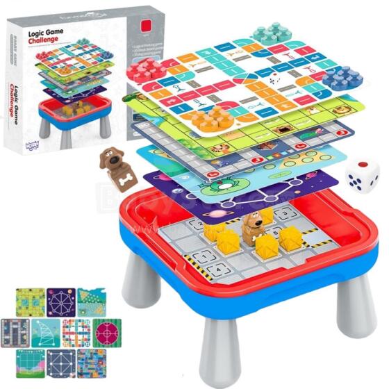 Логическая настольная игра WOOPIE, 65 предметов. набор 10в1