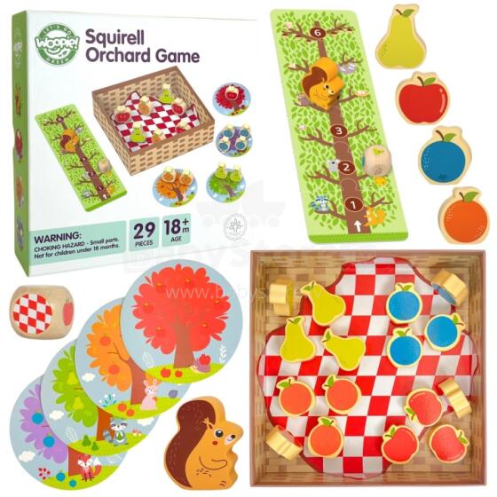 WOOPIE GREEN Squirrel in the Orchard Family Board Game FSC