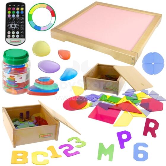 MASTERKIDZ LED gaismas panelis ar krāsu mainošu tālvadības pulti + aksesuāru komplekts