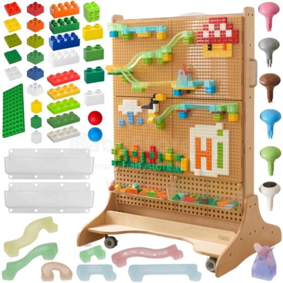 MASTERKIDZ koka STEM brīvi stāvošs dēlis + aksesuāri