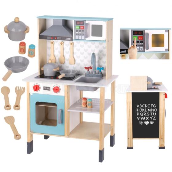 TOOKY TOY Large Wooden Kitchen for Children 10 pcs. FSC