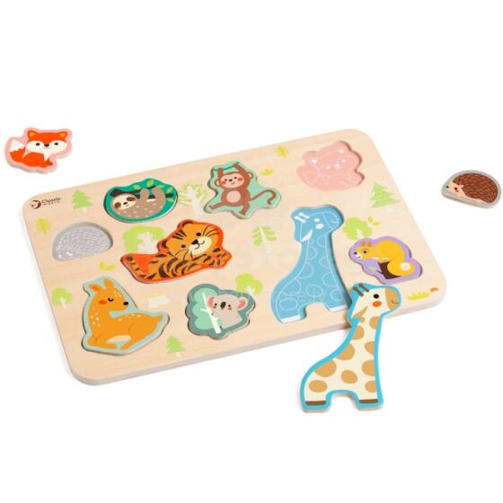 КЛАССИЧЕСКИЙ МИР Деревянный пазл Match Animals