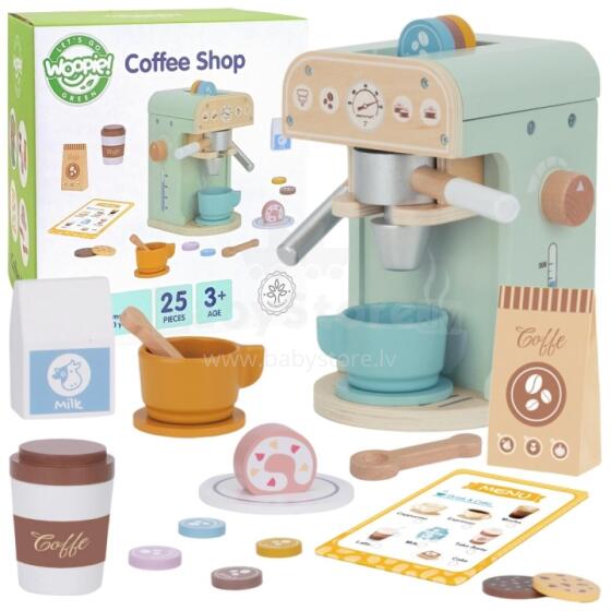 WOOPIE GREEN Wooden Coffee Maker Confectionery Barista 25 pcs.