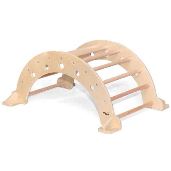 VIGA Wooden Rocker Natural Montessori