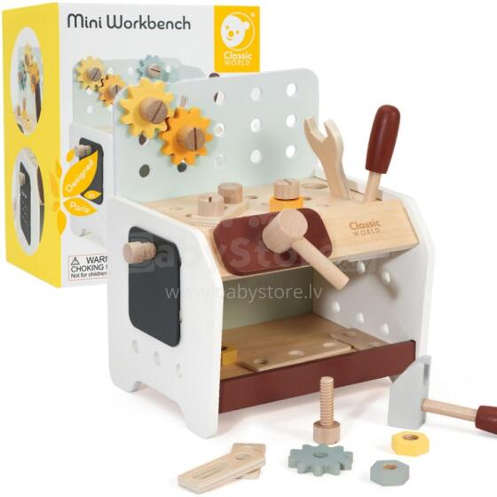 CLASSIC WORLD Wooden Workshop for Little Handyman with Tools
