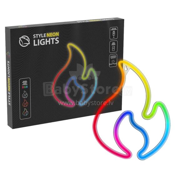 Manta SNL58RGB Stile Neon Light FLAME Damaged Box