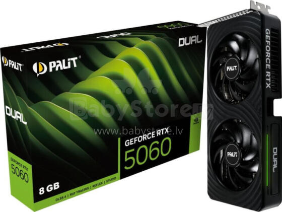 Видеокарта Palit GeForce RTX 5060 Dual 8GB GDDR7 DLSS4 (NE75060019P1-GB2063D)