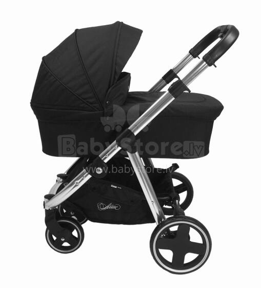 Arrue Ona Art.250633 Black Bērnu rati  ar kulbu