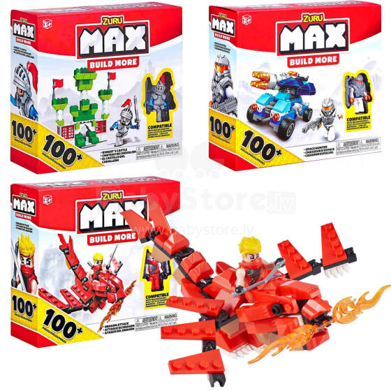 KLOCKI ZURU MAX 100 ELEM. 3 WZORY