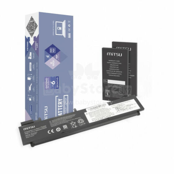 Lenovo ThinkPad T460s, T470s akumulators — aizmugurējais akumulators 2000 mAh (23 Wh), 11,4 volti