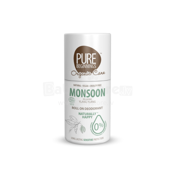 Pure Beginnings Monsoon Art.251262  натуральный шариковый дезодорант с ароматом иланг-иланга, 75 мл
