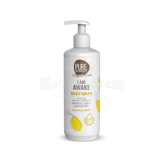 Pure Beginnings Body Wash I am awake Art.251269 Гель для душа тонизирующий кожу с апельсином, лаймом и лимоном, 500 мл