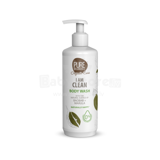 Pure Beginnings Body Wash I am clean Art.251270 Гель для душа восстанавливающий кожу с баобабом, ройбосом, марулой и пребиотиками, 500 мл