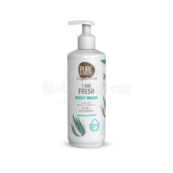 Pure Beginnings Body Wash I am Fresh Art.251272 atsvaidzinoša dušas želeja ar alveju un piparmētru, 500 ml