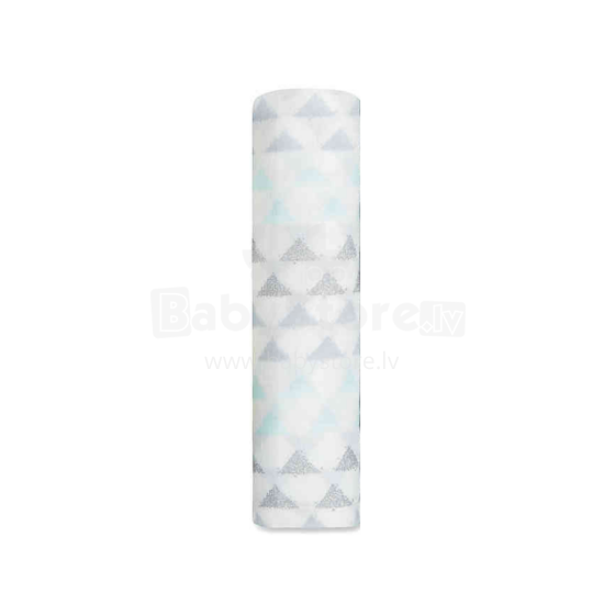 Aden Anais Muslin Swaddles Art.251313 Skylight Высококачественная муслиновая пелёнка из бамбука, 1 шт. (120x120 см)