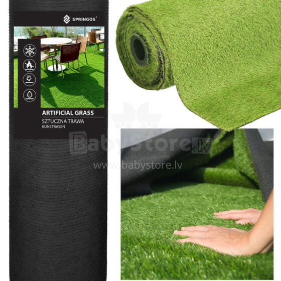 Artificial grass 4 m for terrace balcony soft Springos GA0047 20 mm