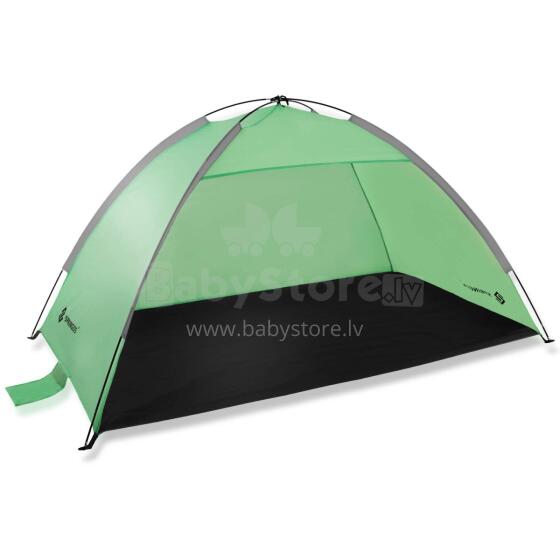 Beach tent Springos PT034, garden 210×120×112 cm travel shelter with carry bag, UV‑filtered green‑grey‑black