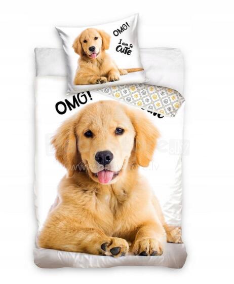 Carbotex Bedding Dog Art.NL211170B-13 Хлопковое постельное белье  140x200/60x70см