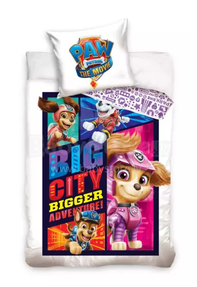 Carbotex Bedding Paw Patrol Art.PAWM211022-13 Хлопковое постельное белье  140x200/60x70см
