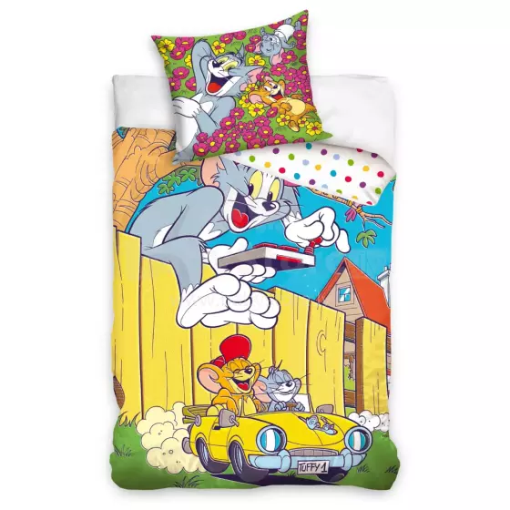Carbotex Bedding Tom and Jerry Art.TJ211013-13 Cotton bed linen 140x200/60x70cm