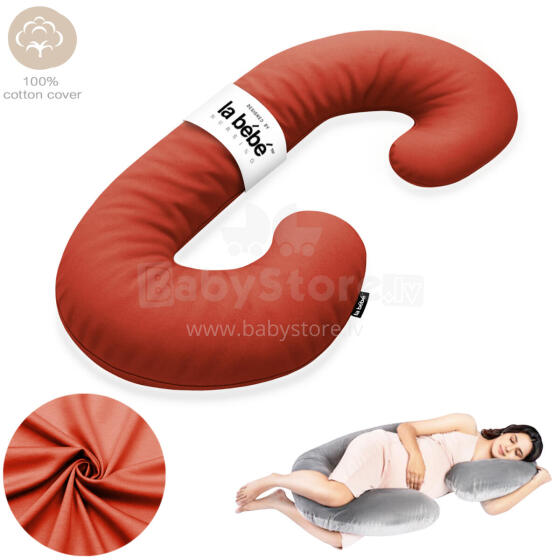 La Bebe™ Maternity Pillow Sì - Duo Art.227027 100% cotton. Multifunctional maternity pillow with memory foam filling