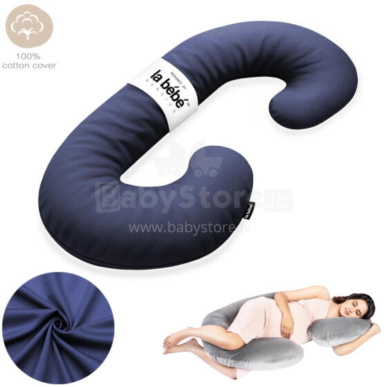 La Bebe™ Maternity Pillow Sì - Duo Art.227029 100% cotton. Multifunctional maternity pillow with memory foam filling