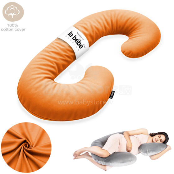 La Bebe™ Maternity Pillow Sì - Duo Art.227036 100% cotton. Multifunctional maternity pillow with memory foam filling