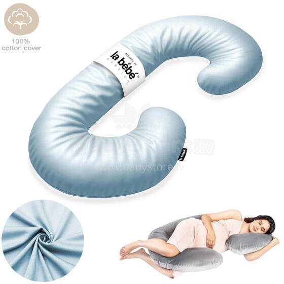 La Bebe™ Maternity Pillow Sì - Duo Art.227044 100% cotton. Multifunctional maternity pillow with memory foam filling