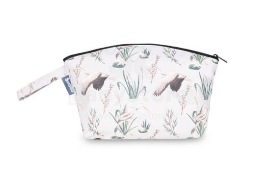 TOILETRY BAG OLIVE CRANES