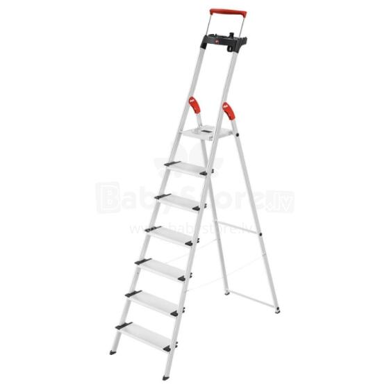 Household ladder L85 ComfortLine / aluminum / 7 steps