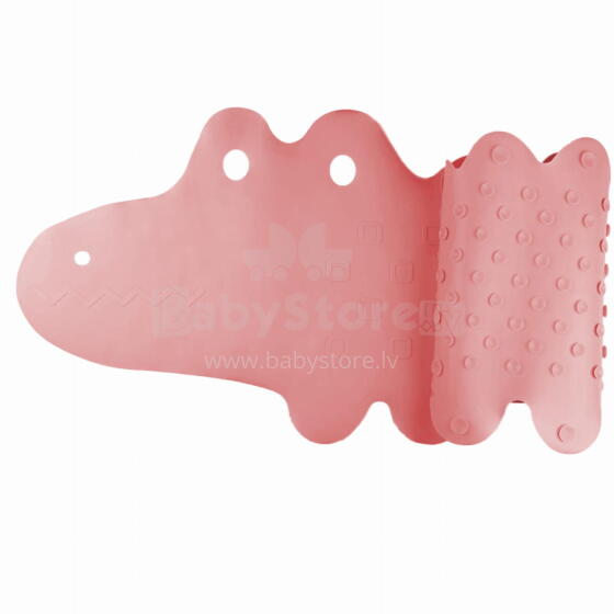 Bam Bam Bath Mat Crocodile Art.BL149 Pink Paklājs vannas istabai neslīdošs