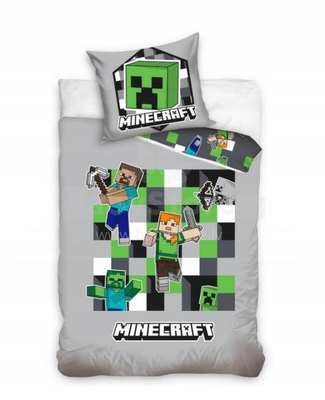 Carbotex Bedding Minecraft 135x200/80x80cm Art.MC2454196-13 Cotton bed linen