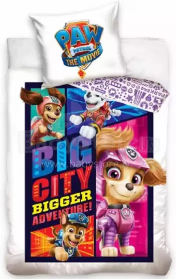 Carbotex Bedding Paw Patrol 135x200/80x80cm Art.PAWM211022-4 Cotton bed linen