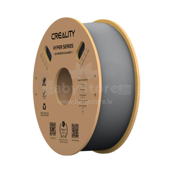 Filaments PLA Hyper grey 1.75mm 1kg CREALITY