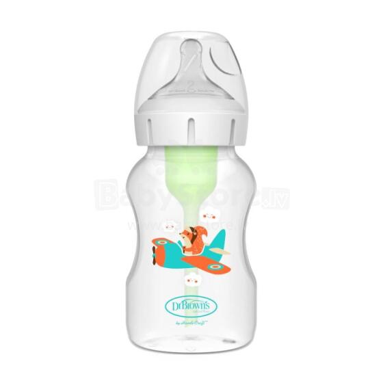 DR.BROWN'S pudelīte OPTIONS+ ar platu kakliņu, PILOT, 330 ml