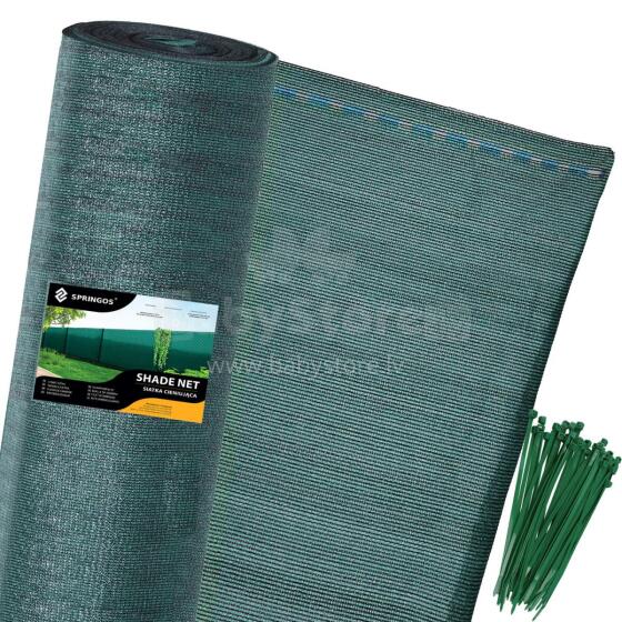 Shading net Springos SN0038 185g/m2 1,5x25m green