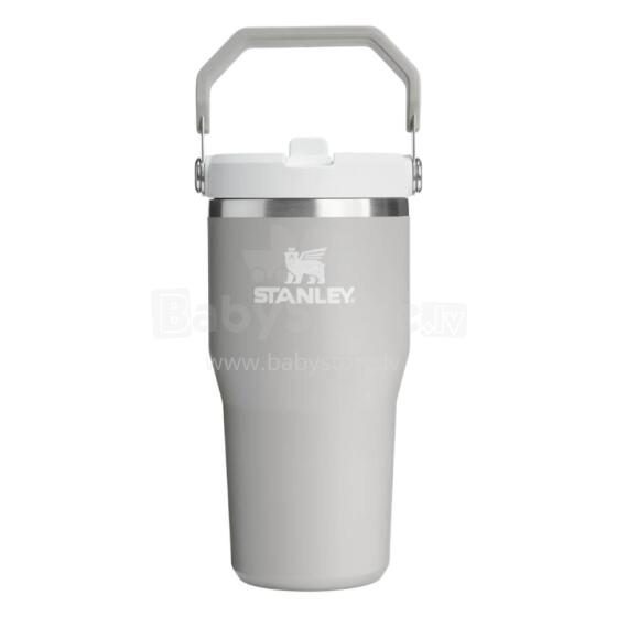 Thermo mug with straw The IceFlow Flip Straw 2.0 Tumbler 0.6L light grey