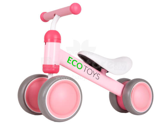 Balance bike, exercise bike, mini bike for children, pink ECOTOYS