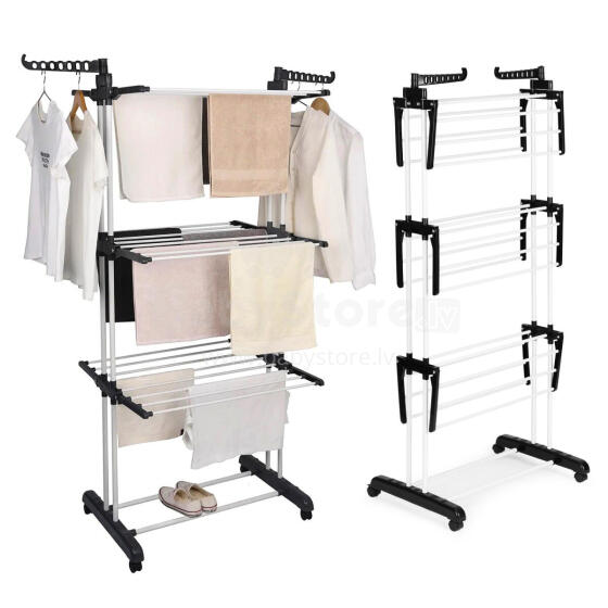 Vertical clothes dryer with wheels, foldable, ModernHome