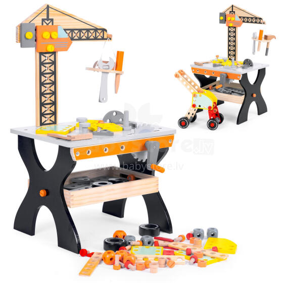 Деревянная мастерская для детей - стол с инструментами ECOTOYS