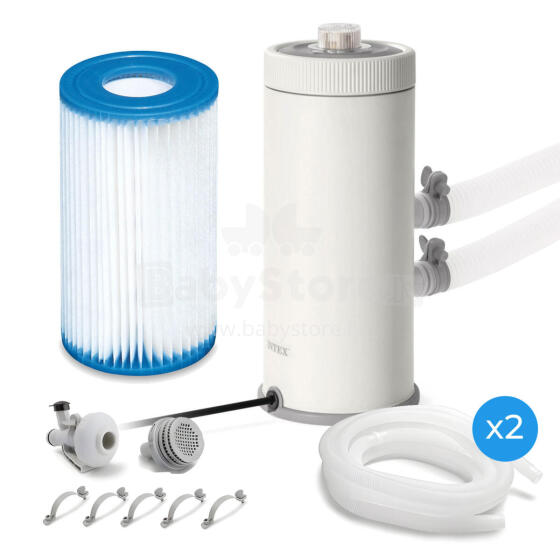 Peldbaseina filtra sūknis 3785L/h filtrs + uzstādīšanas piederumi INTEX 26638