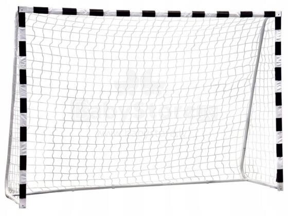 Futbola treniņu vārti ar tīklu 180x120 cm melnā un baltā krāsā MultiGarden