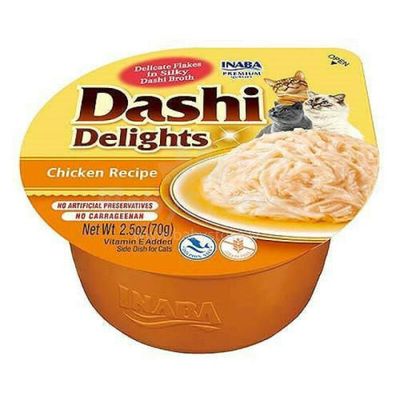INABA Dashi Delights Курица в бульоне - лакомство для кошек - 70г