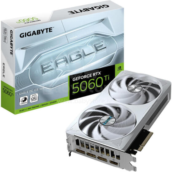 Видеокарта Gigabyte GeForce RTX 5060 Ti Eagle OC ICE 16GB GDDR7 (GV-N506TEAGLEOC ICE-16GD)