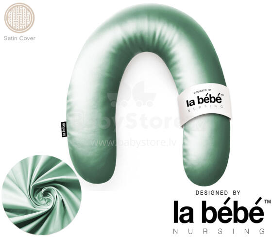 La Bebe™ Rich Satin Nursing Maternity Pillow Art.15684  30x104 cm