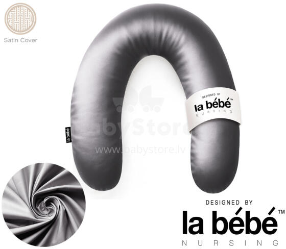 La Bebe™ Rich Satin Nursing Maternity Pillow Art.15685  Pakaviņš (pakavs) mazuļa barošana, gulēšanai, pakaviņš grūtniecēm 30x104cm