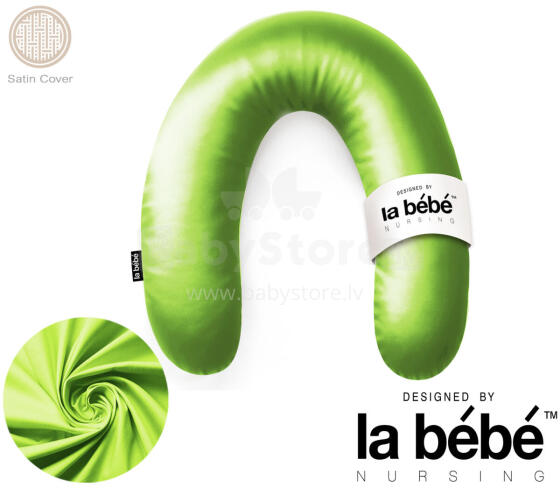 La Bebe™ Rich Satin Nursing Maternity Pillow Art.15688  30x104 cm